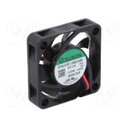 1 pcs x SUNON - EF40101B1-1000U-A99 - Fan: DC, axial, 12VDC, 40x40x10mm, 13.59m3/h, 27.3dBA, ball bearing