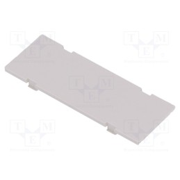 5 pcs x ITALTRONIC - P15010201F.BL - Front panel, without frame,with holder, 1M Modulbox XTS, grey