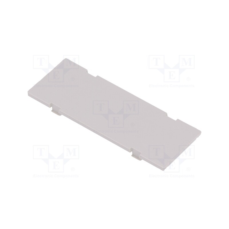 5 pcs x ITALTRONIC - P15010201F.BL - Front panel, without frame,with holder, 1M Modulbox XTS, grey