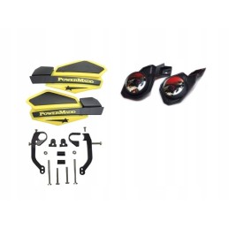 Handbars, hand guards, powermadd mirrors kit