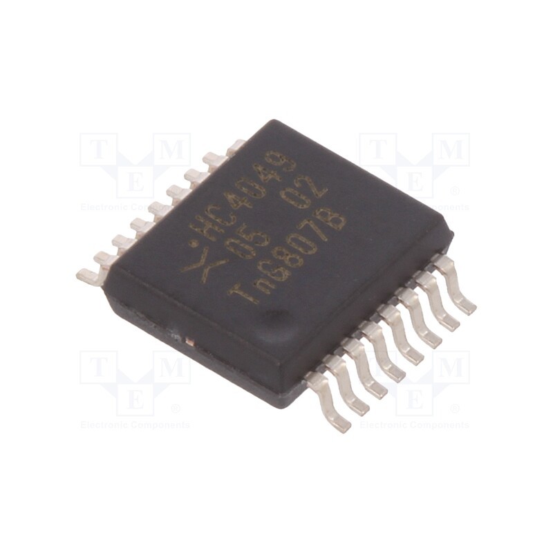 1 pcs x NEXPERIA - 74HC4049DB,112 - IC: digital, buffer,inverting, Ch: 6, CMOS, SMD, SSOP16, , HC