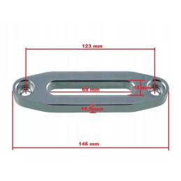 Slide guide for synthetic rope 2500 3500 lbs