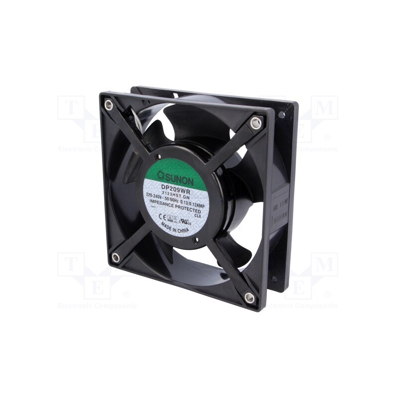 1 pcs x SUNON - DP209WR2123HST.GN - Fan: AC, axial, 230VAC, 120x120x38mm, 125m3/h(±10%), 41dBA, 2400rpm