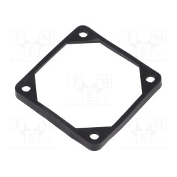 2 pcs x RICHCO - FGA-60 - Mounting gasket, Ømount.hole: 5mm, black, Shore hardness: 40
