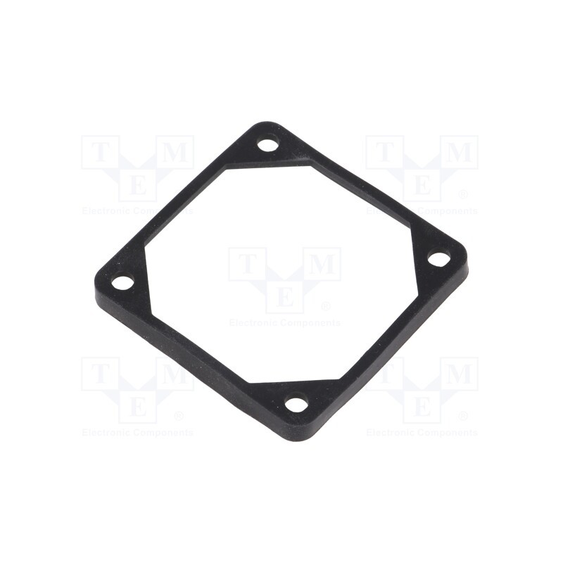 2 pcs x RICHCO - FGA-60 - Mounting gasket, Ømount.hole: 5mm, black, Shore hardness: 40