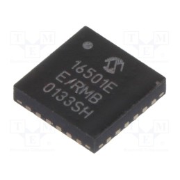 1 pcs x MICROCHIP TECHNOLOGY - MCP16501TE-E/RMB - IC: PMIC, LDO,DC/DC converter, Uin: 2.7÷5.5VDC, 0.3÷1A, VQFN24