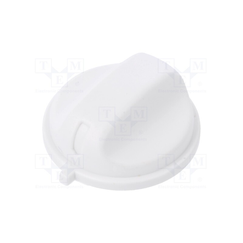 5 pcs x ITALTRONIC - C61603000M - Knob, THERMO 80, white, Ø: 20mm, Flange dia: 22mm