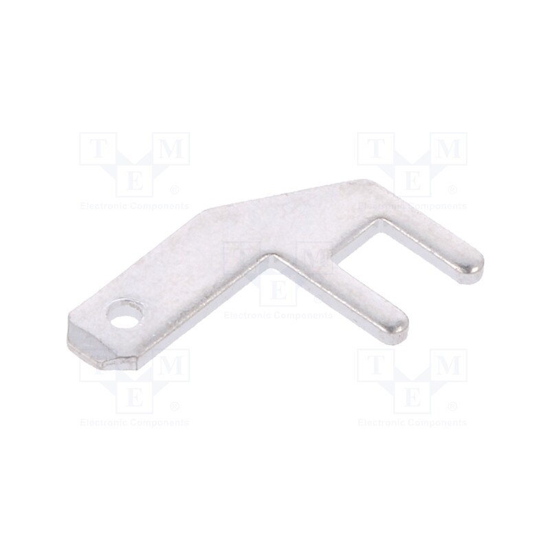 10 pcs x DEGSON ELECTRONICS - K16-00AH - Terminal: flat, 3.3mm, 0.8mm, male, THT, brass, tinned, angled 90°