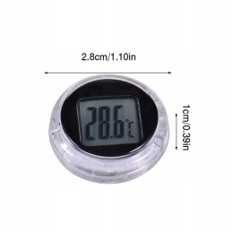 Mini motorcycle thermometer attached to quad bike