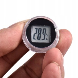 Mini motorcycle thermometer attached to quad bike