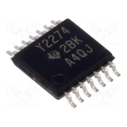 1 pcs x TEXAS INSTRUMENTS - TLC2274IPW - IC: operational amplifier, 2.2MHz, Ch: 4, TSSOP14,
