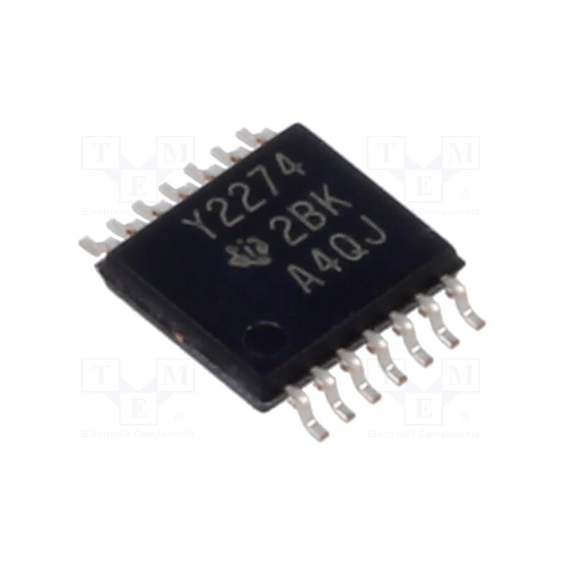1 pcs x TEXAS INSTRUMENTS - TLC2274IPW - IC: operational amplifier, 2.2MHz, Ch: 4, TSSOP14,