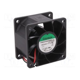 1 pcs x SUNON - PMD2406PMB3-A(2).R.GN - Fan: DC, axial, 24VDC, 60x60x38mm, 70.5m3/h, 47dBA, ball bearing