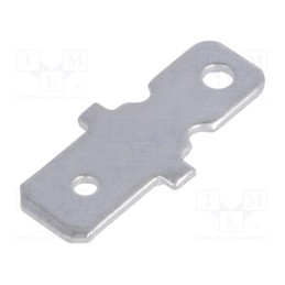 10 pcs x MIFLEX - KP-778-04 - Terminal: flat, 6.3mm, 0.8mm, male, brass, tinned, straight