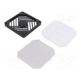 1 pcs x DREMEC - Guard, 92x92mm, screw, Holes pitch: 82.5mm, Material: polyester