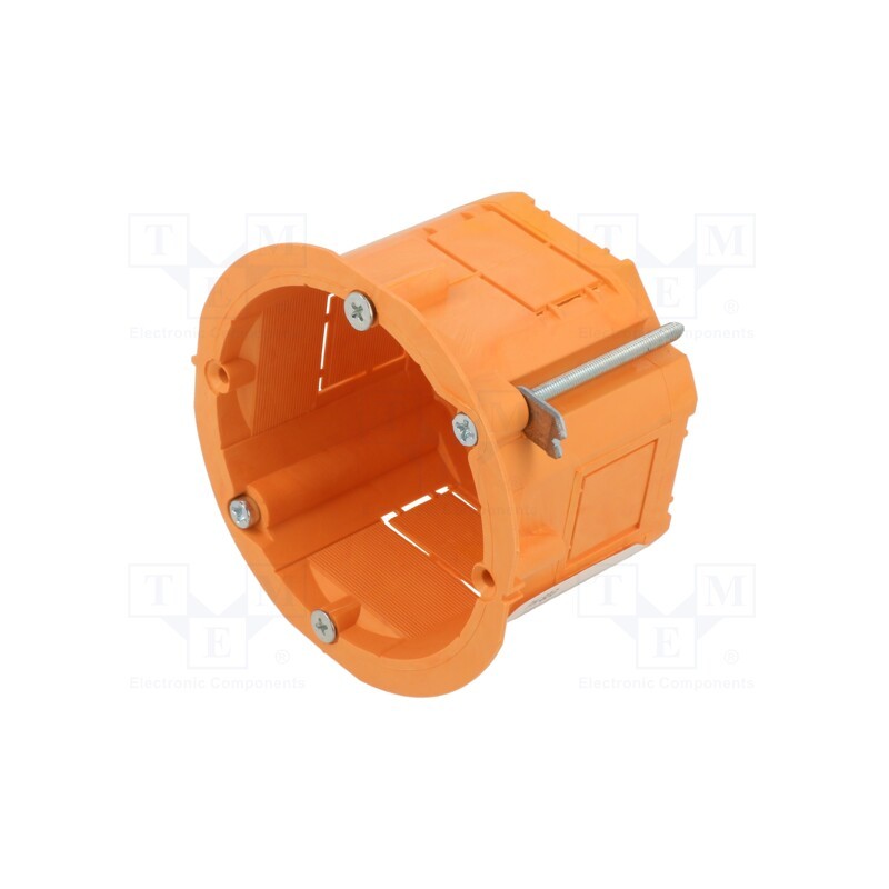 5 pcs x JONEX - PK-60G ORANGE - Enclosure: junction box, Ø: 60mm, Z: 45mm, plaster embedded, orange