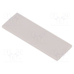 1 pcs x ITALTRONIC - P05010201P - Front panel, 1M Modulbox One, grey, Panel mat: noryl