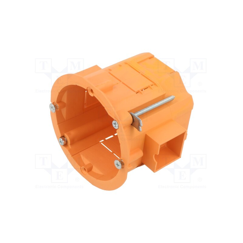 5 pcs x JONEX - PK-60/60ŁG ORANGE - Enclosure: junction box, Ø: 60mm, Z: 60mm, plaster embedded, deep