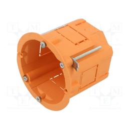 5 pcs x JONEX - PK-60/60G ORANGE - Enclosure: junction box, Ø: 60mm, Z: 60mm, plaster embedded, orange