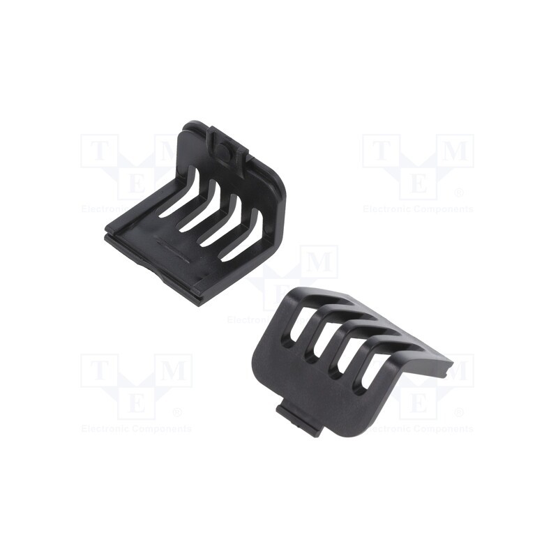 1 set x KRADEX - ZM CAP W ABS - Stopper, ABS, black, vented, 10pcs.