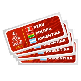 Dakar 2018 stickers cheaper