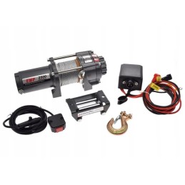 Winch 2500 lbs quad atv 12v steel cable