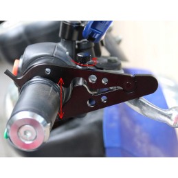 Motorcycle cruise control quad throttle lock