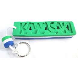 Foam keychain for Kawasaki keys