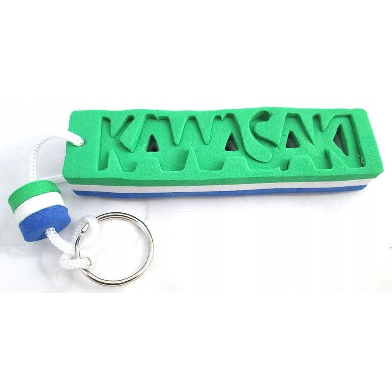 Foam keychain for Kawasaki keys