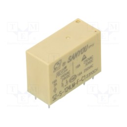 1 pcs x SANYOU - SZ-S-124LM-C1 - Relay: electromagnetic, SPST-NO, Ucoil: 24VDC, Icontacts max: 16A