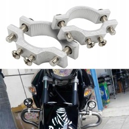 Fixing clamp, halogen lamp holder, crash bars, 1 pc