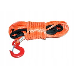 Synthetic rope for a winch with a hook, 5mm, 15m