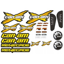 Can am renegade sticker set, yellow
