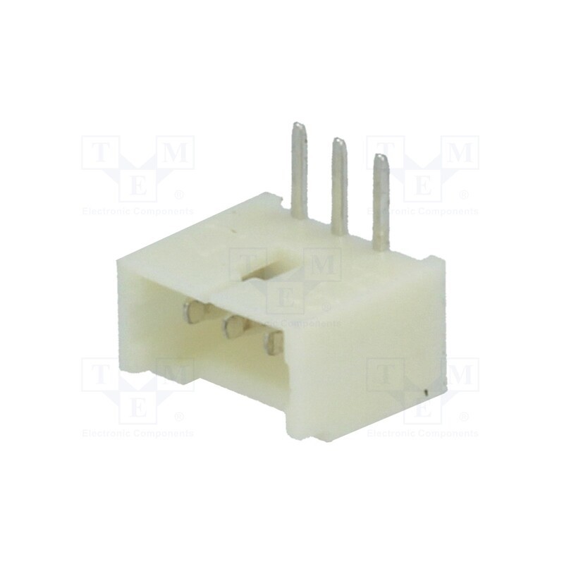 10 pcs x JOINT TECH - A1250WR-3P - Socket, wire-board, male, 1.25mm, PIN: 3, THT, 125V, 1A, tinned