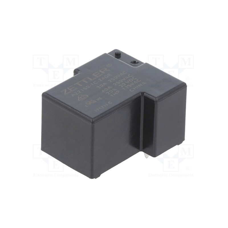 1 pcs x ZETTLER - AZ2150-1C-24DE - Relay: electromagnetic, SPDT, Ucoil: 24VDC, 40A, Series: AZ2150, PCB