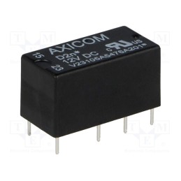 1 pcs x TE Connectivity - 1-1393793-3 - Relay: electromagnetic, DPDT, Ucoil: 12VDC, 3A, 0.5A/125VAC, PCB