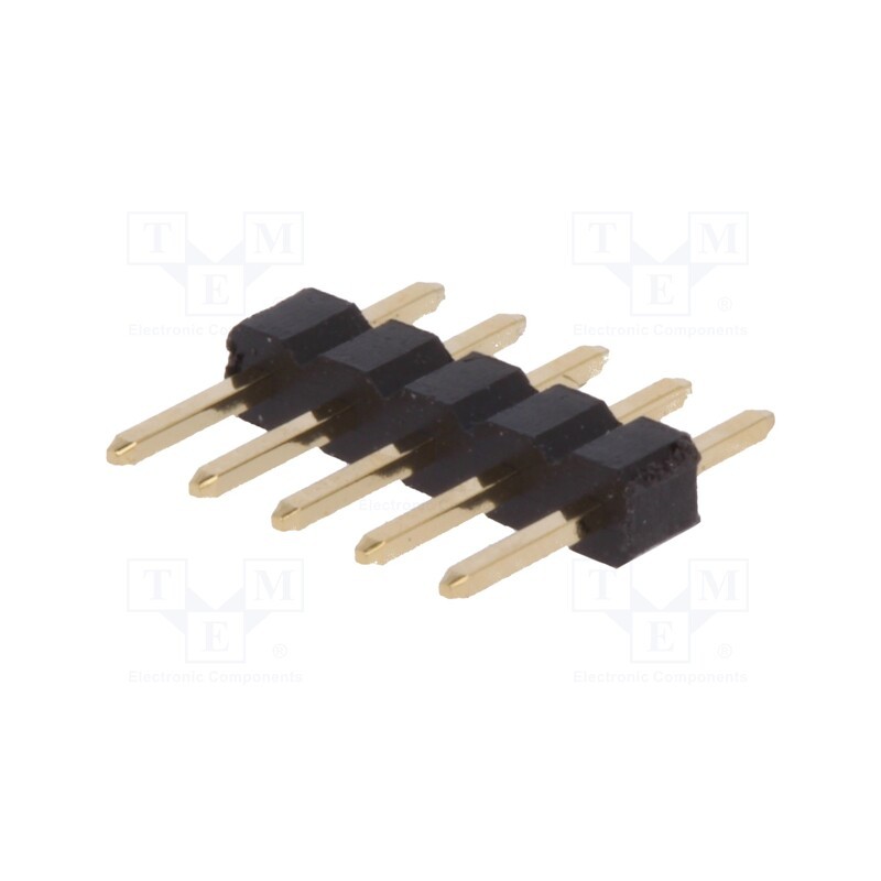 10 pcs x CONNFLY - DS1025-01-1*5P8BV1-B - Pin header, pin strips, male, PIN: 5, straight, 2mm, THT, 1x5