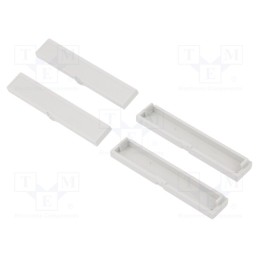 1 set x KRADEX - ZD4TCSJ ABS V0 - Terminals cover, light grey, UL94V-0, ABS, 4pcs.