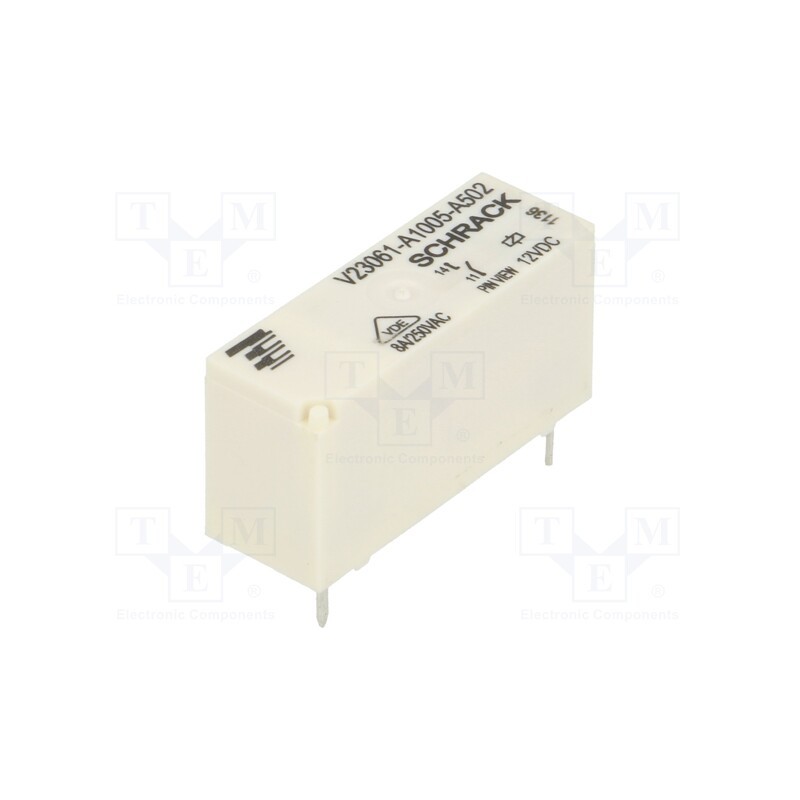 1 pcs x TE Connectivity - 2-1393222-7 - Relay: electromagnetic, SPST-NO, Ucoil: 12VDC, 8A, 8A/240VAC, THT