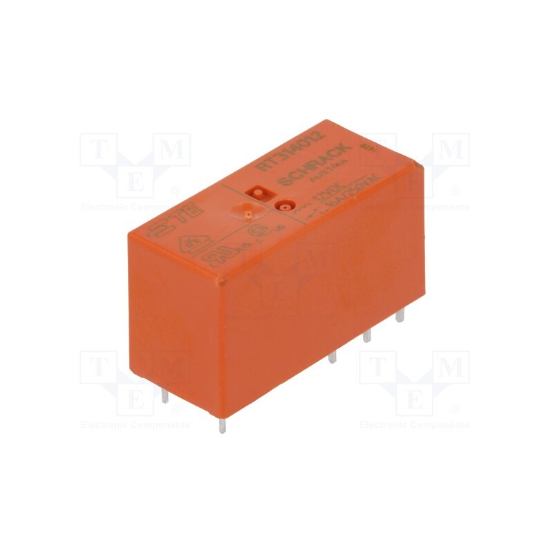 1 pcs x TE Connectivity - 9-1393239-5 - Relay: electromagnetic, SPDT, Ucoil: 12VDC, Icontacts max: 16A