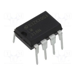 1 pcs x TEXAS INSTRUMENTS - LM318N/NOPB - IC: operational amplifier, 15MHz, Ch: 1, DIP8, ±5÷20VDC,10÷40VDC