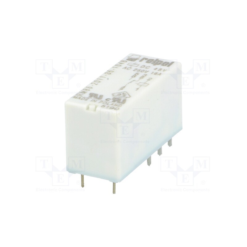 1 pcs x RELPOL - RM85-2011-35-1048 - Relay: electromagnetic, SPDT, Ucoil: 48VDC, Icontacts max: 16A