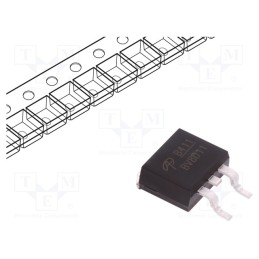1 pcs x ALPHA & OMEGA SEMICONDUCTOR - AOB411L - Transistor: P-MOSFET, unipolar, -60V, -55A, 93W, TO263