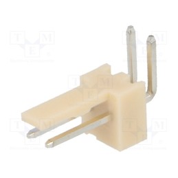 10 pcs x NINIGI - NS25-W2K - Socket, wire-board, male, NS25, 2.54mm, PIN: 2, THT, 250V, 3A, tinned