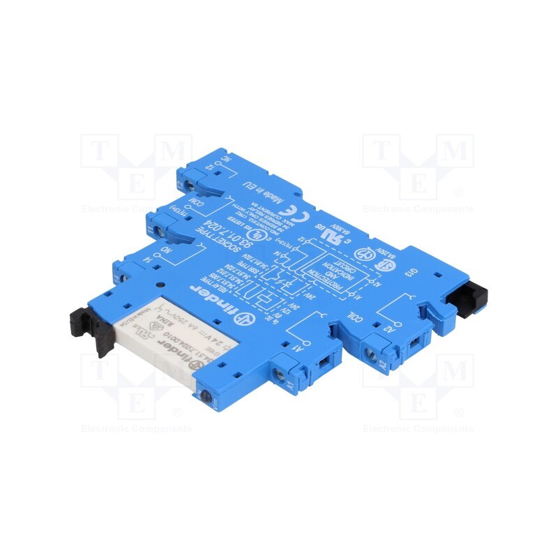1 pcs x FINDER - 38.51.7.024.0050 - Relay: interface, SPDT, Ucoil: 24VDC, 6A, 6A/250VAC, 6A/30VDC, IP20