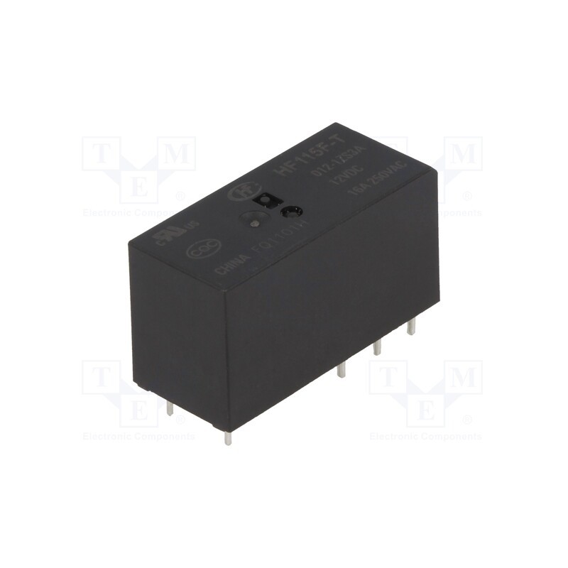 1 pcs x HONGFA RELAY - HF115F-T/012-1ZS3A - Relay: electromagnetic, SPDT, Ucoil: 12VDC, 16A, 16A/250VAC, PCB