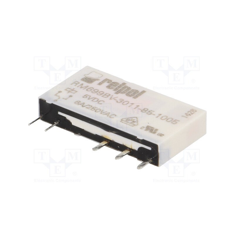 1 pcs x RELPOL - RM699BV-3011-85-1005 - Relay: electromagnetic, SPDT, Ucoil: 5VDC, 6A, 6A/250VAC, 6A/24VDC