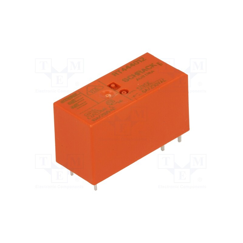 1 pcs x TE Connectivity - 9-1393243-7 - Relay: electromagnetic, DPST-NO, Ucoil: 12VDC, 8A, 8A/250VAC, PCB