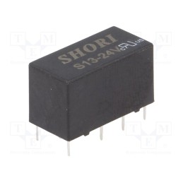 1 pcs x SHORI ELECTRIC - S13-12V-2C - Relay: electromagnetic, DPDT, Ucoil: 12VDC, Icontacts max: 2A, PCB