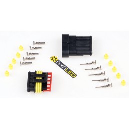 Hermetic connector, 5-pin connector cube for LED lamps